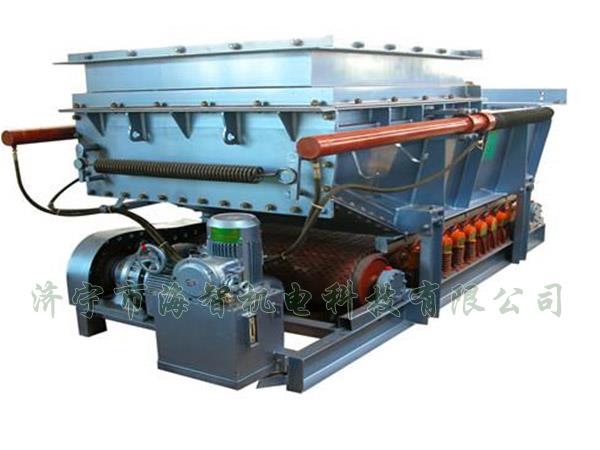 它將帶式（甲帶）給料機(jī)的手動(dòng)檢修閘門改為電動(dòng)、液動(dòng)或氣動(dòng)控制閥門，增大了閘門推力